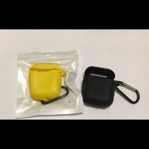Air pods case and key ring/yellow